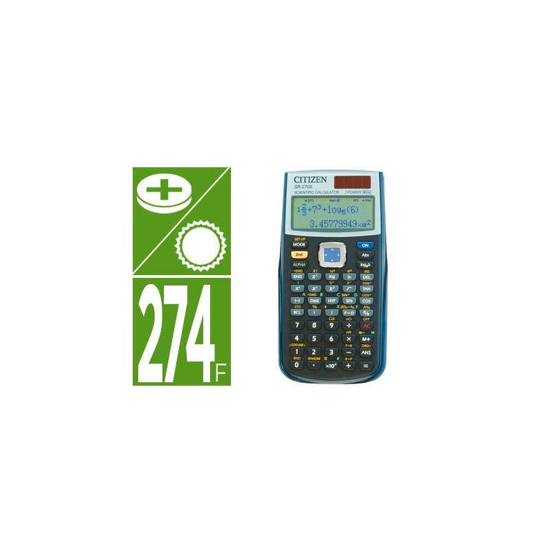 Calculadora científica Marca Citizen SR-270X College (78828)