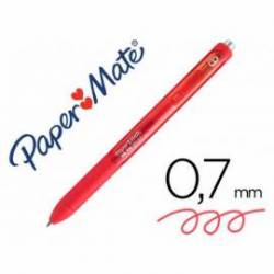 Boligrafo Paper Mate Inkjoy Retractil Gel 0,7 mm Color Rojo