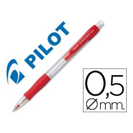 Portaminas Pilot Super Grip color rojo