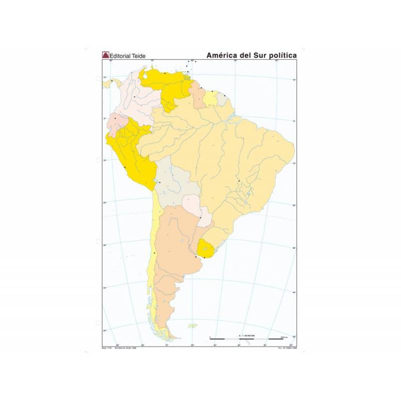 Mapa Mudo De America Del Sur Politico 24586 Materialescolares 1273