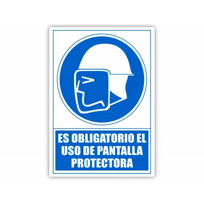 Pictogramas Ropa Protectora PICTOGRAMA ARCHIVO 2000 OBLIGATORIO USO DE PANTALLA PROTECTORA (160639)
