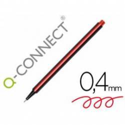 Rotulador Q-Connect Punta de fibra fine 0,4 mm Color Rojo