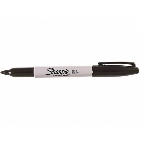  Sharpie - Rotuladores profesionales, estilo punta de cincel,  tinta negra, 1 unidad : Productos de Oficina
