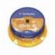 DVD-R VERBATIM CAPACIDAD 4.7GB VELOCIDAD 16X 120 MIN TARRINA DE 25 UNIDADES