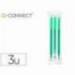 RECAMBIO BOLIGRAFO Q-CONNECT RETRACTIL BORRABLE VERDE CAJA DE 3 UNIDADES