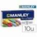 Lapices de Cera Manley Colores Surtidos fluor y pastel Caja de 10 colores