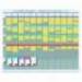 KIT PLANIFICACION DE TARJETAS T NOBO 66X80 CM 12 COLUMNAS 2X32 RANURAS + 500 TARJETAS T N 2 COLORES SURTIDOS + 100