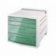 Modulo 4 cajones sobremesa Esselte color verde