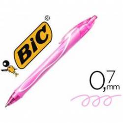 Boligrafo Bic Gelocity Quick Dry Retractil tinta ge colorl Rosa 0,7 mm