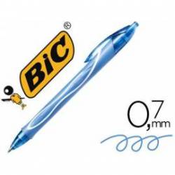 Boligrafo Bic Gelocity Quick Dry Retractil tinta gel color Turquesa 0,7 mm
