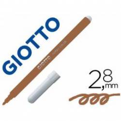 Rotulador Giotto Turbo Punta Media Lavable Color Marron