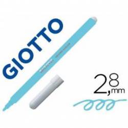 Rotulador Giotto Turbo Punta Media Lavable Color Azul Claro