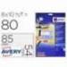 Tarjeta de visita Avery Blanca mate 85x54 mm Imprimible doble cara 260 gr Pack de 80