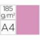 Cartulina Gvarro color Rosa chicle A4 185 g/m2 Paquete de 50