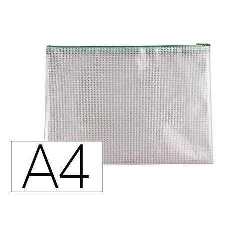 Bolsa multiusos Q-Connect A4 de plastico impermeable y ultrarresistente Verde