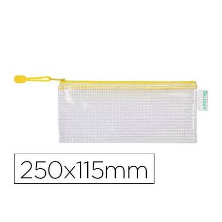 Bolsa multiusos 250x115 mm Tarifold plastico impermeable y ultrarresistente correa Amarilla