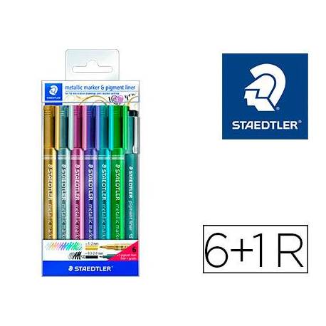 Rotuladores metálicos Staedtler pack 6