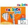 Rotulador Carioca Baby Punta Gruesa Lavables de Colores Surtidos Caja de 12 unidades