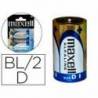 Pilas Maxell Alcalina 1.5 V D LR20 Blister de 2 unidades