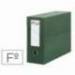 Archivador con tapa Pardo Folio color Verde 390x270x115 mm
