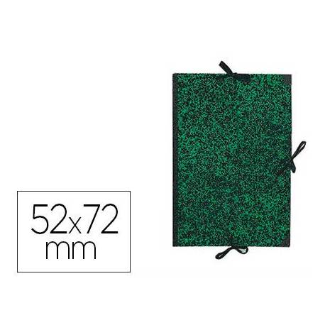 Carpeta de Dibujo Canson Classic 52x72cm Cartón Kraft con Gomas Color Mármol Verde
