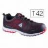 Zapatos de seguridad de Poliuretano marca DeltaPlus Negro y Rojo talla 42