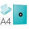 Carpeta Liderpapel Antartik Din A4 con Solapas Cartón forrado color menta