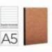 Libreta Clarefontaine color havana A5 tapa cartulina rayado horizontal 96 hojas