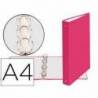 Carpeta Exacompta carton fucsia 4 anillas