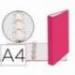 Carpeta Exacompta carton fucsia 4 anillas