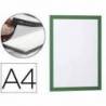 Porta anuncios Durable magnetico adhesivo A4 verde