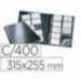 Tarjetero Durable A4 polipropileno color negro 20 fundas