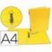 Carpeta marca Liderpapel carton forrado Color System A4 amarillo