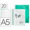 Carpeta escaparate Liderpapel espiral color verde DIN-A5