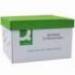 Cajon q-connect carton para 3 cajas archivo definitivo a4 lomo de 100 mm montaje manual medidas interior 327x387x250mm
