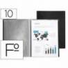 Carpeta escaparate Liderpapel folio con 10 fundas fijas