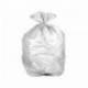 Bolsa basura blanca aprox 55x60cm galga 120 rollo 15 unidades con cierre cierre fácil