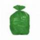 Bolsa basura verde aprox 55x60cm galga 120 rollo 15 unidades con cierre cierre facil