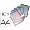 Funda portacatalogo Tarifold Din A4 colores surtidos pack de 10