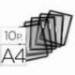 Funda portacatalogo Tarifold Din A4 color negro pack de 10