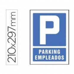 Señal marca Syssa parking empleados