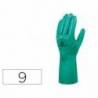Guante DeltaPlus de Nitrilo flocado Algodon talla 9