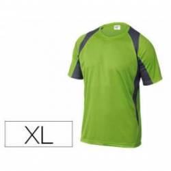 Camiseta manga corta DeltaPlus color verde talla XL