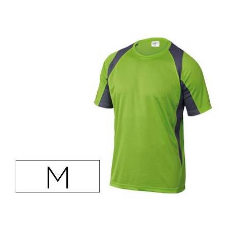 Camiseta manga corta DeltaPlus color verde talla M