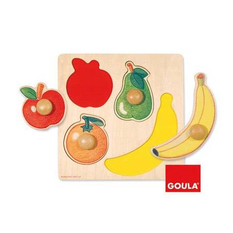 Puzzle a partir de 1 año 4 piezas de fruta Goula