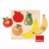 Puzzle a partir de 1 año 4 piezas de fruta Goula