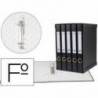 Modulo 5 archivadores pardo folio negro