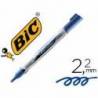 Rotulador Bic Velleda 2,2 mm color azul para pizarra blanca