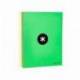 Bloc Antartik A4 Rayado Horizontal tapa Forrada 120 hojas 100g/m2 Verde 5 bandas de color