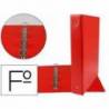 Carpeta plastico Liderpapel Folio lomo 60 mm color Rojo